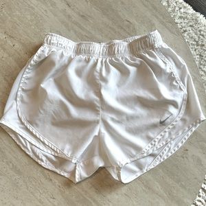 White Nike Running Shorts Size Small